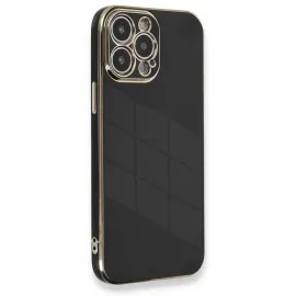 Newface Iphone 13 Pro Kılıf Volet Silikon - Siyah