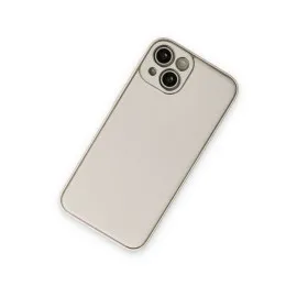 Newface Iphone 14 Plus Kılıf Coco Deri Silikon Kapak - Beyaz