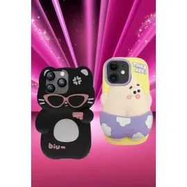 Newface Iphone 15 Kılıf Poky Karakter Silikon Kapak - Desen 14