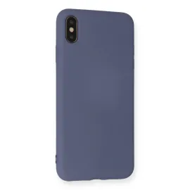 Newface Iphone Xs Max Kılıf Nano Içi Kadife Silikon - Gri