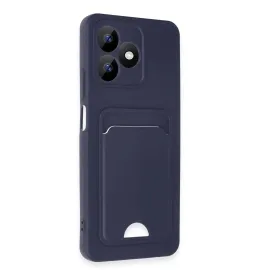 Newface Realme Note 50 4G Kılıf Kelvin Kartvizitli Silikon - Lacivert