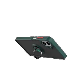 Newface Samsung Galaxy A07 4G Montreal Yüzüklü Silikon Kapak - Yeşil