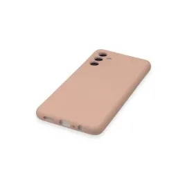 Newface Samsung Galaxy A14 4G Kılıf Nano Içi Kadife Silikon - Pudra
