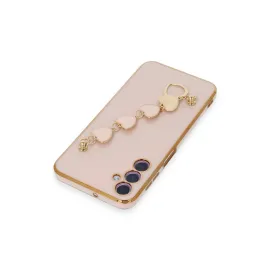 Newface Samsung Galaxy A24 4G Kılıf Esila Silikon - Pudra