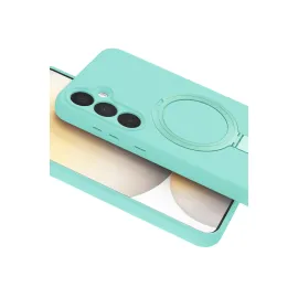 Newface Samsung Galaxy A35 5G Regal Magsafe Standlı Kapak - Su Yeşili