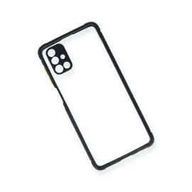 Newface Samsung Galaxy M51 Kılıf Miami Şeffaf Silikon  - Lacivert