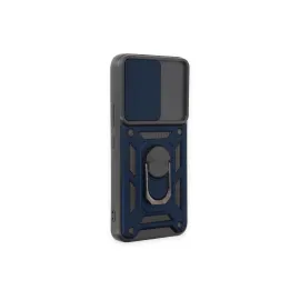 Newface Samsung Galaxy S23 Kılıf Pars Lens Yüzüklü Silikon - Lacivert