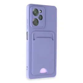 Newface Xiaomi Poco X5 Pro 5G Kılıf Kelvin Kartvizitli Silikon - Lila