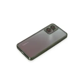 Newface Xiaomi Redmi 10 5G Kılıf Razer Lensli Silikon - Yeşil