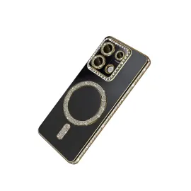 Newface Xiaomi Redmi 13C Joke Simli Magneticsafe Kılıf - Gold