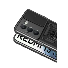 Newface Xiaomi Redmi 15 4G Pars Lens Yüzüklü Silikon - Siyah