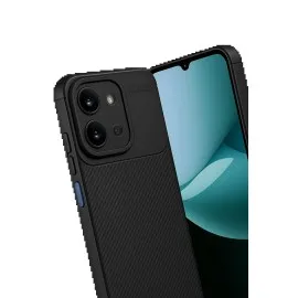 Newface Xiaomi Redmi 15C 4G Auto Focus Karbon Kapak - Siyah