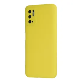 Newface Xiaomi Redmi Note 10 5G Kılıf Nano Içi Kadife Silikon - Sarı
