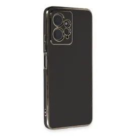 Newface Xiaomi Redmi Note 12 4G Kılıf Volet Silikon - Siyah