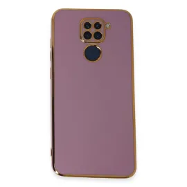Newface Xiaomi Redmi Note 9 Kılıf Volet Silikon - Mor