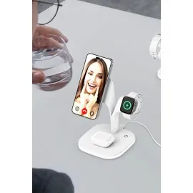 Newface Ym-Ud22 Kablosuz Şarj Masaüstü Set - Siyah