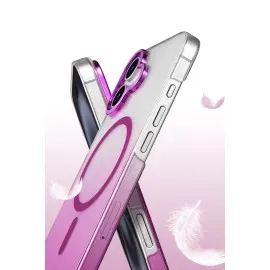 Newface Apple Iphone 16 Plus Glossy Magsafe Kapak - Pembe