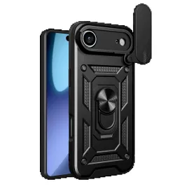 Newface Apple Iphone 17 Air Pars Lens Yüzüklü Silikon - Siyah