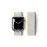 Newface Apple Watch 38Mm Hasırlı Cırtcırtlı Kordon - Sarı-Beyaz