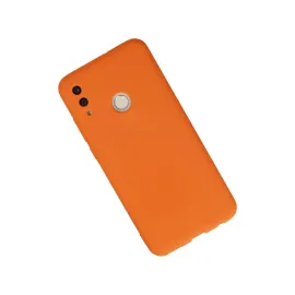Newface Huawei P Smart 2019 Kılıf Nano Içi Kadife Silikon - Turuncu