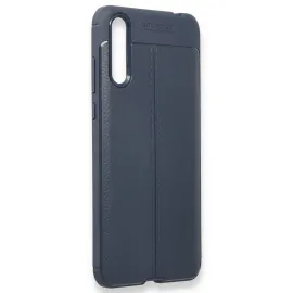Newface Huawei P Smart S Kılıf Focus Derili Silikon - Lacivert