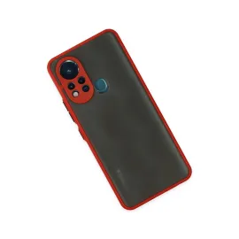 Newface İnfinix Hot 11S Kılıf Montreal Silikon Kapak - Kırmızı