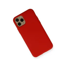 Newface Iphone 11 Pro Kılıf Nano Içi Kadife Silikon - Kırmızı