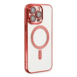 Newface Iphone 15 Pro Kılıf Kross Magneticsafe Kapak - Kırmızı