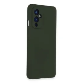 Newface One Plus 9 Kılıf Nano Içi Kadife Silikon - Koyu Yeşil