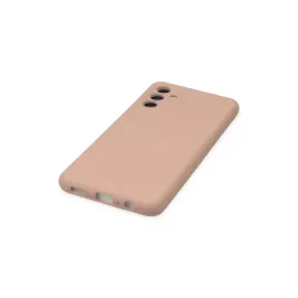 Newface Samsung Galaxy A04S Kılıf Nano Içi Kadife Silikon - Pudra