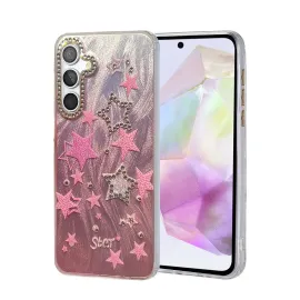 Newface Samsung Galaxy A35 5G Kılıf Blade Aynalı Desenli Kapak - Desen 7