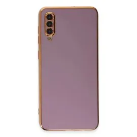 Newface Samsung Galaxy A50 Kılıf Volet Silikon - Mor