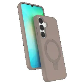 Newface Samsung Galaxy S25 Regal Magsafe Standlı Kapak - Çöl Titanyum