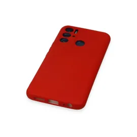 Newface Tecno Pova Neo Kılıf Nano Içi Kadife Silikon - Kırmızı