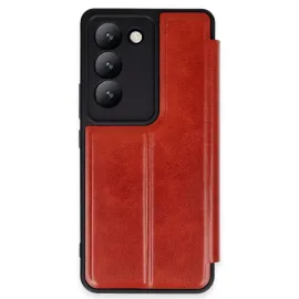 Newface Vivo V30 Lite 4G Kılıf Flip Cover - Kırmızı