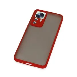 Newface Xiaomi Mi 12T Pro Kılıf Montreal Silikon Kapak - Kırmızı