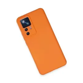 Newface Xiaomi Mi 12T Pro Kılıf Nano Içi Kadife Silikon - Turuncu