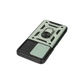 Newface Xiaomi Poco X3 Gt Kılıf Pars Lens Yüzüklü Silikon - Yeşil