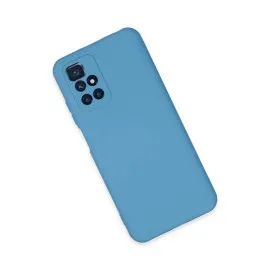 Newface Xiaomi Redmi 10 2022 Kılıf Nano içi Kadife Silikon - Mavi