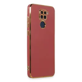 Newface Xiaomi Redmi Note 9 Kılıf Volet Silikon - Kırmızı