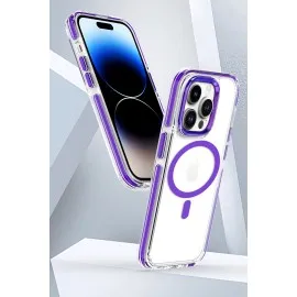 Joko Iphone 15 Pro Max Bella Magsafe Kapak - Derin Mor