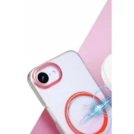 Newface Apple Iphone 16E Glossy Magsafe Kapak - Siyah