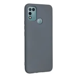 Newface İnfinix Hot 10 Play Kılıf Nano Içi Kadife Silikon - Gri