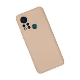 Newface İnfinix Hot 11S Kılıf Nano Içi Kadife Silikon - Pudra