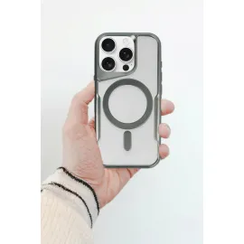 Newface Iphone 11 Kılıf Boyi Magsafe Silikon Kapak - Titan Gri