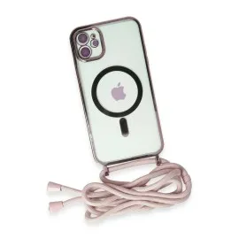 Newface Iphone 11 Kılıf Divo Lazer Askılı Magsafe Kapak - Pembe