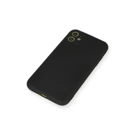 Newface Iphone 11 Kılıf Nano Içi Kadife Silikon - Siyah