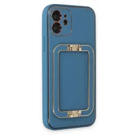 Newface Iphone 12 Kılıf Coco Elit Kapak - Mavi