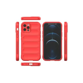 Newface Iphone 12 Pro Kılıf Optimum Silikon - Kırmızı