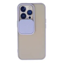 Newface Iphone 13 Pro Kılıf Palm Buzlu Kamera Sürgülü Silikon - Lila